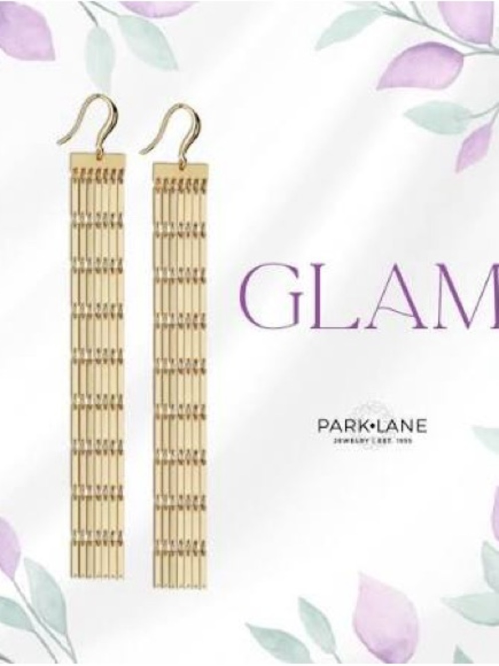 Park Lane Gold Glam Drop Earrings